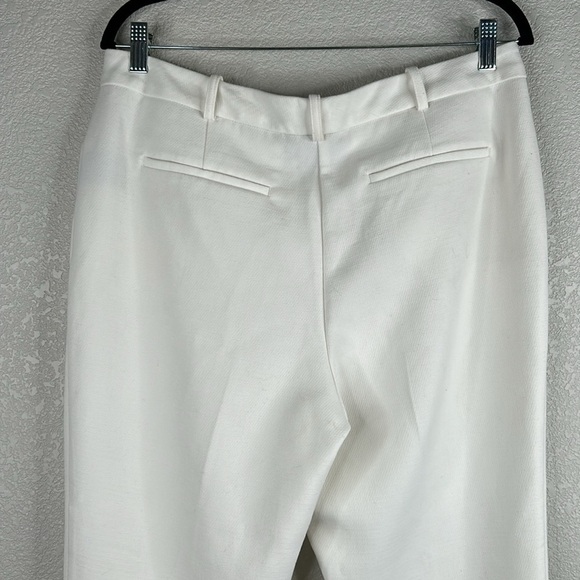 Worthington Off White Slim Fit Career Business Straight Leg Pants Size 12 - Picture 6 of 9